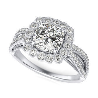 Halo Engagement Ring