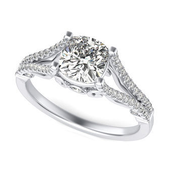Split Shank Engagement Ring