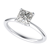 Delicate Classic Solitaire Engagement Ring
