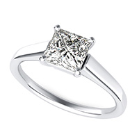 Classic Double Wire Basket Solitaire Engagement Ring