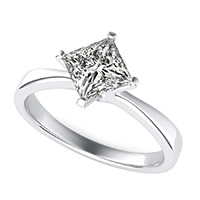Plain Solitaire Engagement Ring