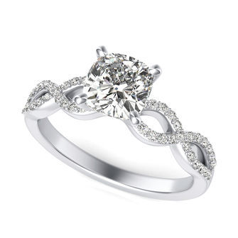 Twist Engagement Ring