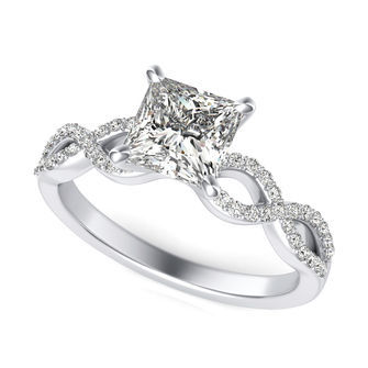 Twist Engagement Ring
