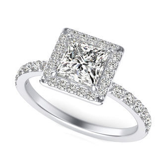 Halo Engagement Ring