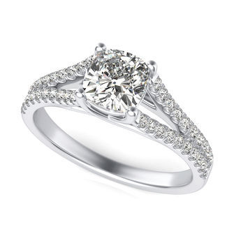 Split Shank Engagement Ring