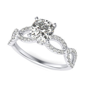 Twist Engagement Ring
