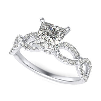 Twist Engagement Ring
