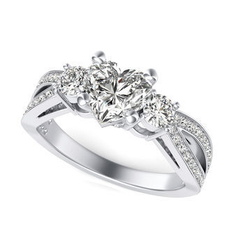 Three Stone Engagement Ring
