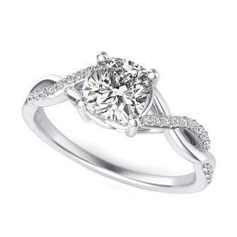 Twist Engagement Ring