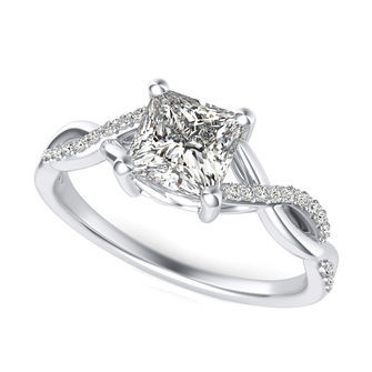 Twist Engagement Ring