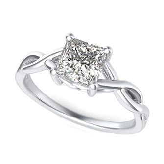 Twist Engagement Ring