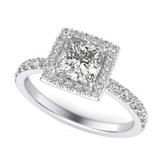 Halo Engagement Ring