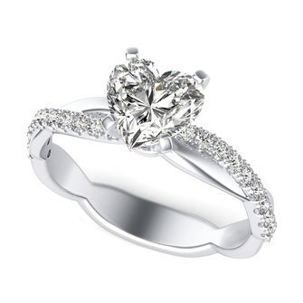 Twist Engagement Ring