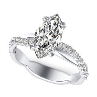 Twist Engagement Ring
