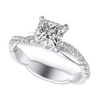 Twist Engagement Ring
