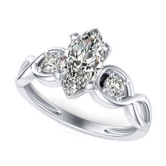 Three Stone Engagement Ring