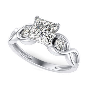 Three Stone Engagement Ring