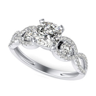 Three Stone Engagement Ring