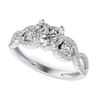 Three Stone Engagement Ring