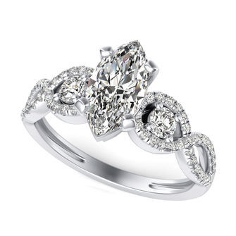 Three Stone Engagement Ring