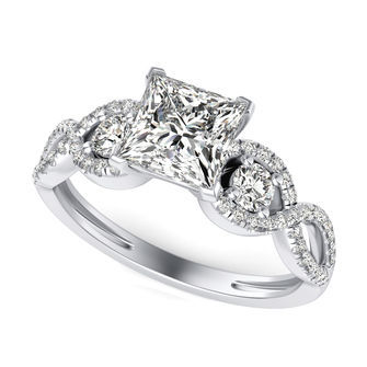 Three Stone Engagement Ring