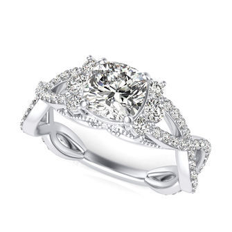 Twist Engagement Ring