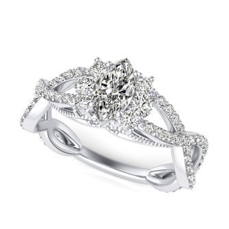 Twist Engagement Ring