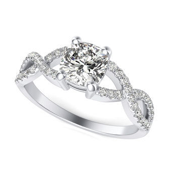 Twist Engagement Ring
