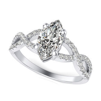 Twist Engagement Ring