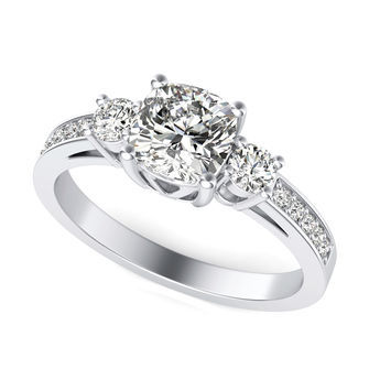 Three Stone Engagement Ring