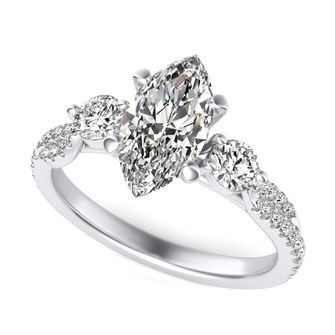 Twist Engagement Ring