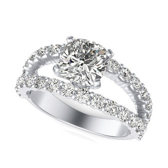 Split Shank Engagement Ring