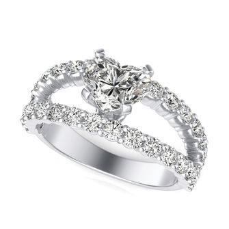 Split Shank Engagement Ring