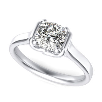 Cathedral Solitaire Engagement Ring