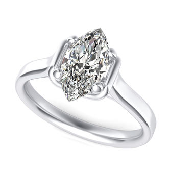 Cathedral Solitaire Engagement Ring