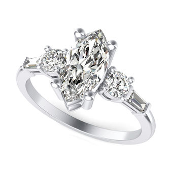Three Stone Engagement Ring