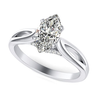 Split Shank Engagement Ring