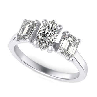 Three Stone Engagement Ring