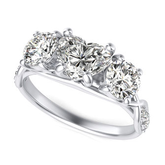 Three Stone Engagement Ring