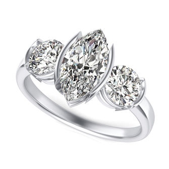 Three Stone Engagement Ring