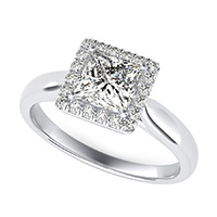 Classic Halo Engagement Ring