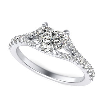 Split Shank Engagement Ring