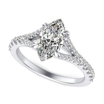 Split Shank Engagement Ring