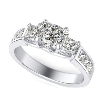 Three Stone Engagement Ring