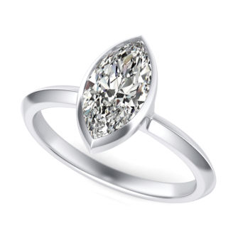 Bezel Solitaire Engagement Ring