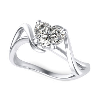 Twist Solitaire Ring