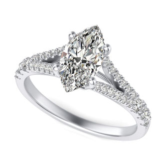 Split Shank Engagement Ring