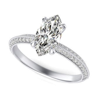 Knife Edge Engagement Ring