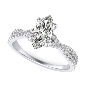 Twist Engagement Ring