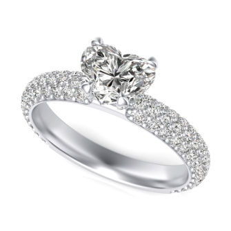 Micro Pave Engagement Ring